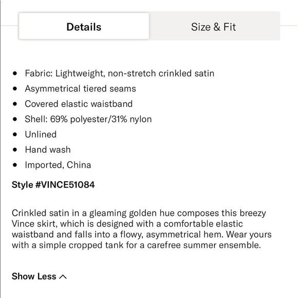 NEW Vince Tiered Asymmetric Skirt Crinkle Mint - Picture 11 of 11